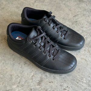 K-Swiss Black leather, memory form, 9